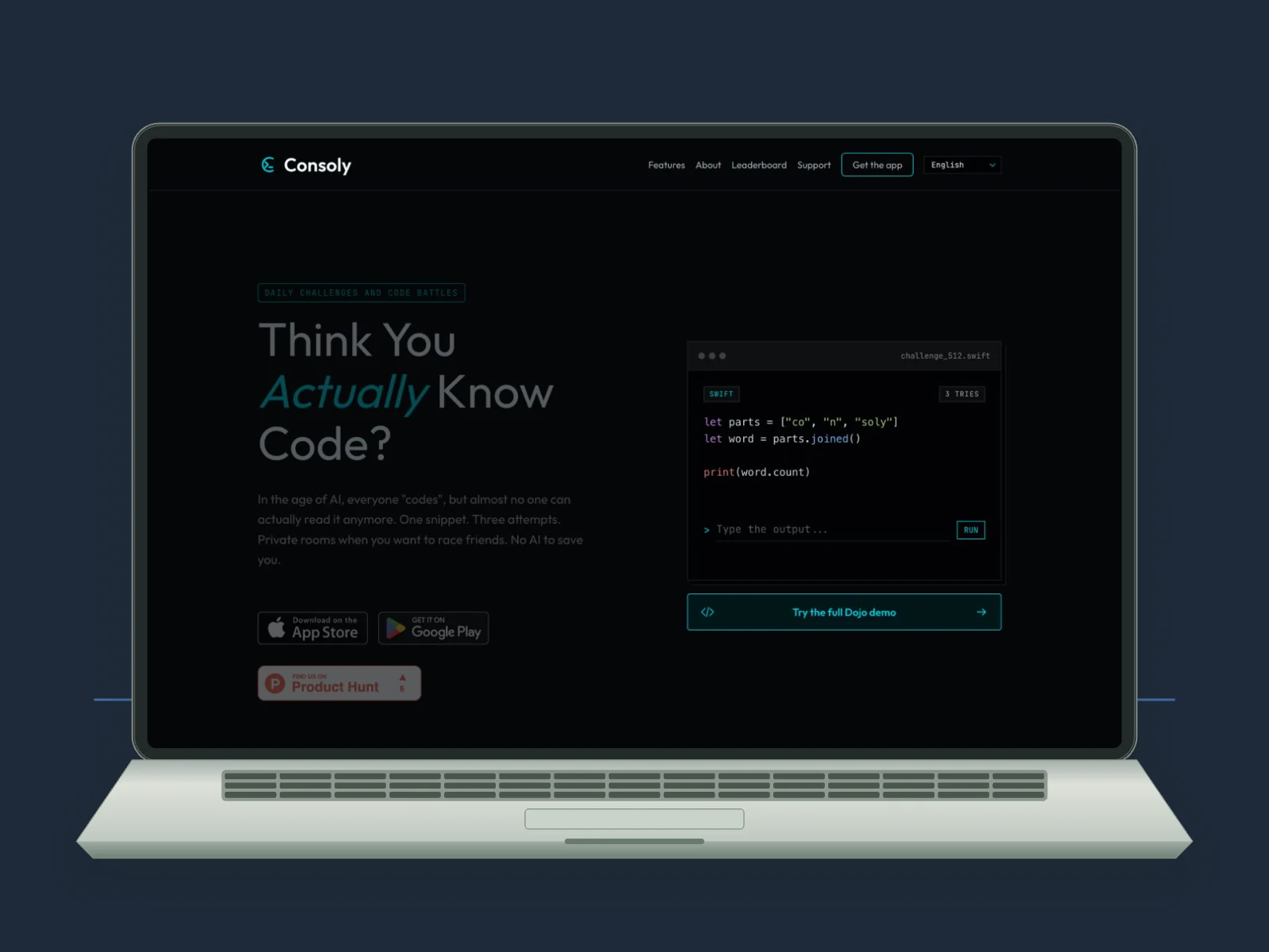 Consoly · product website and app downloads.